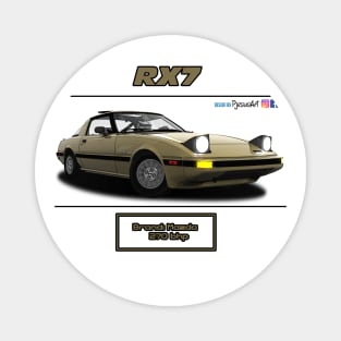 Mazda RX7 FB Light Beige Magnet